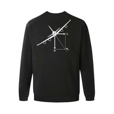 BOEING 747 Men's Oversized Fleece Crew Sweatshirt e-joyer